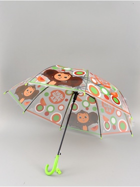 Зонт детский прозрачный купол «Чебурашка» d=76 см