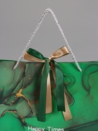 Пакет подарочный ламинированный «Мрамор», зеленый с бантиком, 43×32×14 см  (артикул 10935057)  большой выбор товаров оптом и в розницу по низким ценам с доставкой