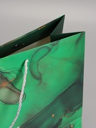 Пакет подарочный ламинированный «Мрамор», зеленый с бантиком, 43×32×14 см  (артикул 10935057)  большой выбор товаров оптом и в розницу по низким ценам с доставкой