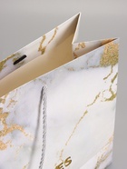 Пакет подарочный ламинированный «Мрамор» , белый, с бантиком, 43×32×14 см  (артикул 10935062)  большой выбор товаров оптом и в розницу по низким ценам с доставкой