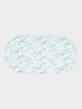 Коврик для ванной на присосках Доляна «Мрамор», 65×32 см, белый