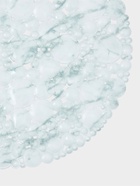 Коврик для ванной на присосках Доляна «Мрамор», 65×32 см, белый - Фото 2