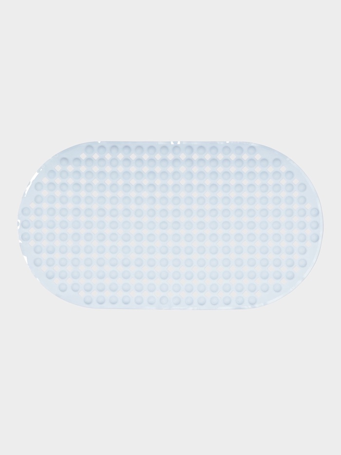 Коврик для ванной на присосках Доляна, 66×36 см, белый