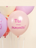 Воздушные шары латексные 12" «Нежные слова», набор 25 шт. МИКС  (артикул 10986524)  большой выбор товаров оптом и в розницу по низким ценам с доставкой