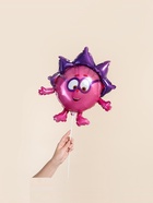 Воздушный шар фольгированный 17" «Ёжик. Смешарики», набор 5 шт. - Фото 2