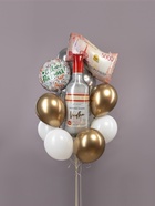 Воздушный шар фольгированный 37" «Бутылка. Водка для настоящих мужчин» - Фото 2