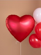 Воздушный шар фольгированный 30" «Красное сердце», сатин  (артикул 10986542)  большой выбор товаров оптом и в розницу по низким ценам с доставкой