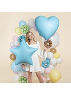 Воздушный шар фольгированный 30" «Голубое сердце», сатин - Фото 2