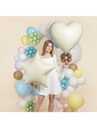 Воздушный шар фольгированный 30" «Белое сердце», сатин - Фото 2