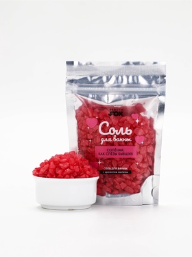 BEAUTY FOX соль для ванны "соленая, как слезы бывших", 150 гр, с ароматом малины