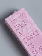 УЦЕНКА Свеча с надписью Light a candle, 1.5×1.5×8.5 см, соевый воск, МИКС - Фото 4