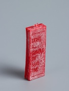 УЦЕНКА Свеча с надписью Light a candle, 1.5×1.5×8.5 см, соевый воск, МИКС - Фото 6