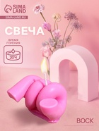 УЦЕНКА Свеча "Пружинка" 7,5х4х4 см, соевый воск МИКС 10990984