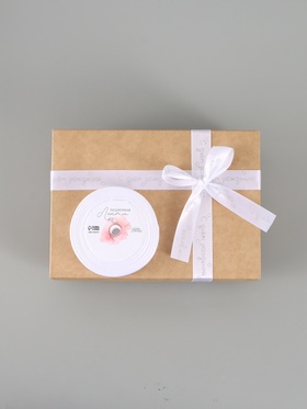 Лента атласная «С Днём рождения», голографическое тиснение, 2 см × 23 м (±1 м)