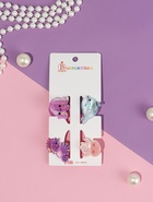 Крабики для волос Выбражулька «Океан», набор 4 шт., улыбашки, 3.5 см - фото 809494397