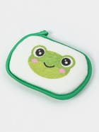 Мочалка детская для купания Доляна «Лягушонок», 12×8 см, зелёная - Фото 3