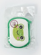 Мочалка детская для купания Доляна «Лягушонок», 12×8 см, зелёная - Фото 6