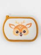 Мочалка детская для купания Доляна «Оленёнок», 12×8 см, коричневая - Фото 2