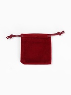 Набор мешочков для украшений бархатных 50 шт. 6×6 см, бордовый - Фото 3