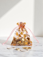 Набор мешочков подарочных 100 шт. «Сердечки», 10×12 см, розовый с золотом - Фото 2