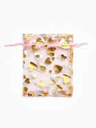 Набор мешочков подарочных 100 шт. «Сердечки», 10×12 см, розовый с золотом - Фото 4