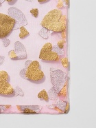 Набор мешочков подарочных 100 шт. «Сердечки», 10×12 см, розовый с золотом - Фото 7