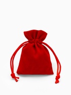 Набор мешочков подарочных 50 шт. бархатный «Классика», 6×8 см, красный  (артикул 10949652)  большой выбор товаров оптом и в розницу по низким ценам с доставкой