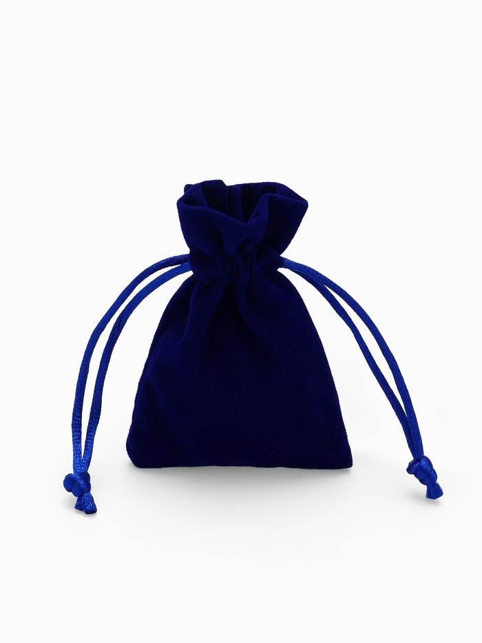 Набор бархатных подарочных мешочков 50 шт. «Классика», 6×8 см, синий - Фото 1