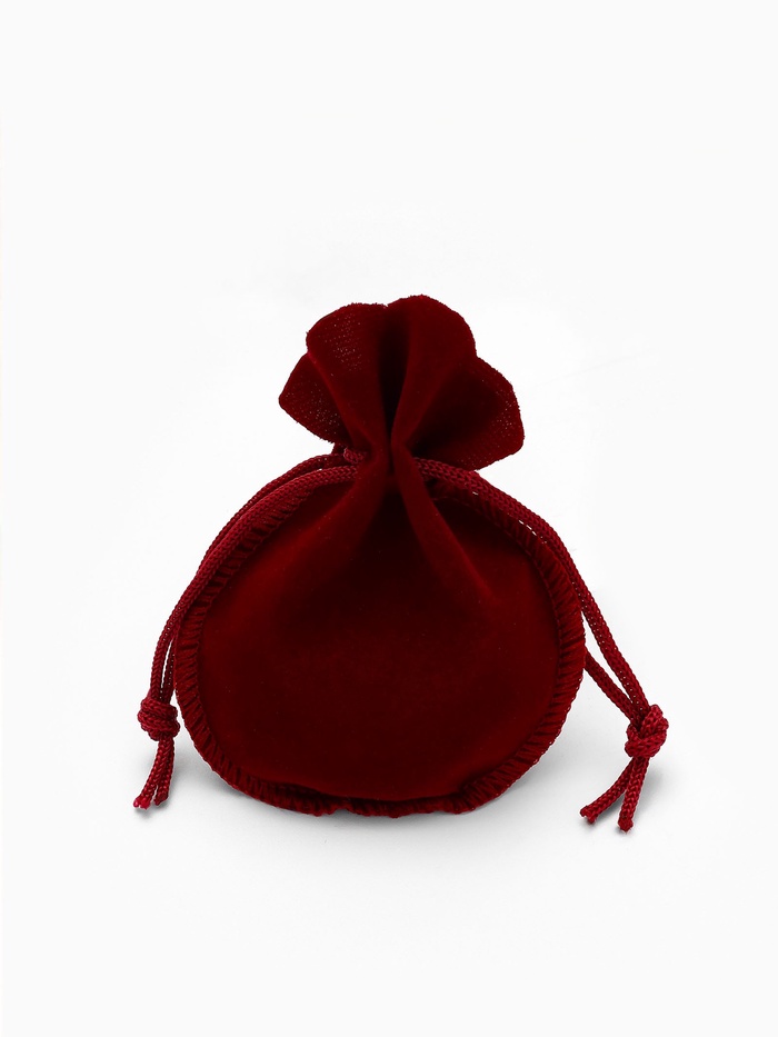 Набор мешочков бархатных набор 100 шт. 7×9, бордовый - Фото 1