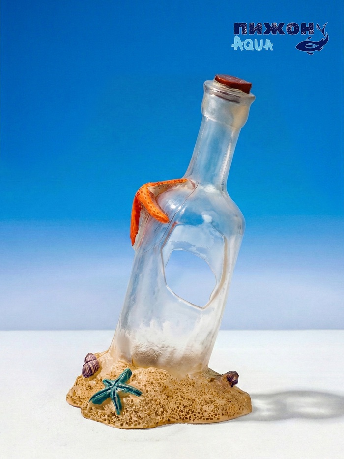 Декор для аквариума «Бутылка», 6×5.5×11.5 см - Фото 1