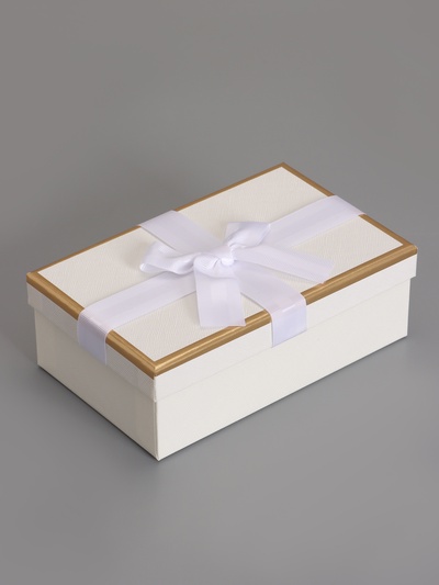 Набор подарочных коробок 3 в 1, прямоугольные, молочный, 23×16×9.5; 21×14×8; 19×12×6.5 см