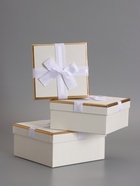 Наборк подарочных коробок 3 в 1, квадратные, молочный, 19×19×9.8 17×17×8.0 15×15×6.5 см  (артикул 10958783)  большой выбор товаров оптом и в розницу по низким ценам с доставкой