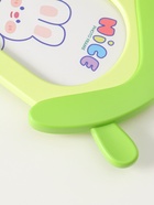 Фоторамка для фото 10×15 см «Домик с ушками зайки», пластик, зелёный, 2×16.7×26 см - фото 809503466