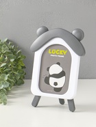 Фоторамка для фото 10×15 см «Домик с ушками мишки», пластик, бело-серый, 2×16.7×23.5 см  (артикул 10964522)  большой выбор товаров оптом и в розницу по низким ценам с доставкой