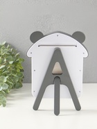 Фоторамка для фото 10×15 см «Домик с ушками мишки», пластик, бело-серый, 2×16.7×23.5 см  (артикул 10964522)  большой выбор товаров оптом и в розницу по низким ценам с доставкой