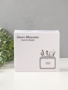 Фоторамка для фото 10×15 см с карандашницей «Мишутка», пластик, бежевый, 5×17.2×15.3 см - фото 121582677