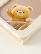 Фоторамка для фото 10×15 см с карандашницей «Домик с ушками мишки», пластик, бело-бежевый, 4.8×16.7×20 см - Фото 3