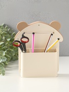 Фоторамка для фото 10×15 см с карандашницей «Домик с ушками мишки», пластик, бело-бежевый, 4.8×16.7×20 см - Фото 6