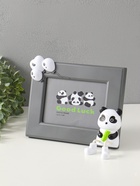 Фоторамка для фото 13×18 см «Пандочка с бамбуком», пластик, серый, горизонталь, 3.5×24.5×19 см - Фото 3