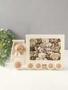 Фоторамка для фото 13×18 см «Мишутка в грузовичке», пластик, бело-бежевый, 3×29.5×19.3 см - Фото 1