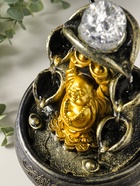 Фонтан настольный с подсветкой «Хотей с двумя слитками золота», 16×16×20 см  (артикул 10964531)  большой выбор товаров оптом и в розницу по низким ценам с доставкой