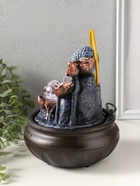 Фонтан настольный с подсветкой «Будда с лотосами - благополучие», 16×16×22 см  (артикул 10964532)  большой выбор товаров оптом и в розницу по низким ценам с доставкой
