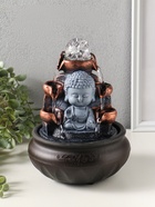 Фонтан настольный с подсветкой «Будда - мудра», 16×16×22 см - фото 809503532