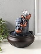 Фонтан настольный с подсветкой «Будда - мудра», 16×16×22 см - фото 809503535