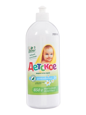 Жидкое крем-мыло «ВЕСНА» детское с экстрактом ромашки, 850 мл  (артикул 10985983)  большой выбор товаров оптом и в розницу по низким ценам с доставкой