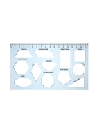 Набор линеек, 3 штуки, 17 см, с трафаретами геометрических фигур - Фото 3