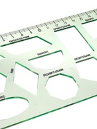 Набор линеек, 3 штуки, 17 см, с трафаретами геометрических фигур - Фото 6