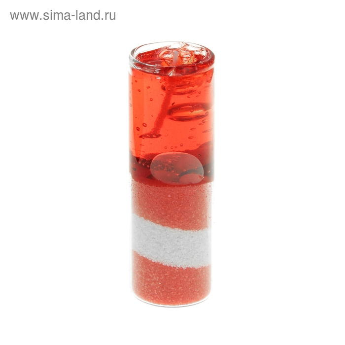 Свеча гелевая "Морской берег", цвет красный - Фото 1