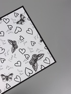 Плёнка флористическая для цветов «Бабочки и сердца», белый с чёрным, 57×57 см  (артикул 10949573)  большой выбор товаров оптом и в розницу по низким ценам с доставкой