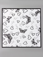 Плёнка флористическая для цветов «Бабочки и сердца», белый с чёрным, 57×57 см  (артикул 10949573)  большой выбор товаров оптом и в розницу по низким ценам с доставкой